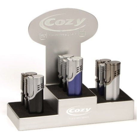 BRIQUET COZY TRIPLE JET NITRO METALLISES ASSORTIS 9/180