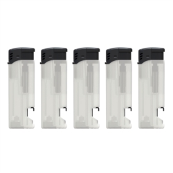 Briquet Atomic électronique recharg ouvre bouteille Blanc givré50/500
