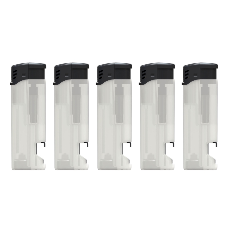Briquet Atomic électronique recharg ouvre bouteille Blanc givré50/500