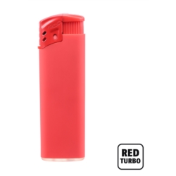 Briquet Atomic X1 turbo rubber coloris rouge 25/1000