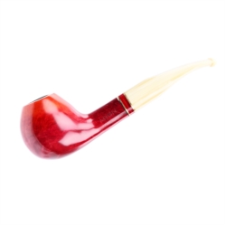 Pipe Myon 9 mm bicolore double anneau rouge 12/120