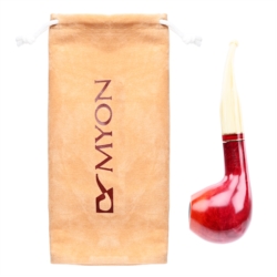 Pipe Myon 9 mm bicolore double anneau rouge 12/120