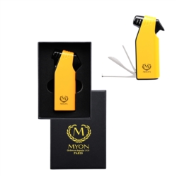 Briquet pipe Myon piézo Montmartre jaune 5/100