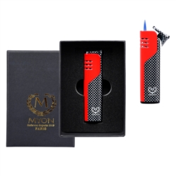 Briquet Myon jet flamme carbone Avalon rouge 5/100