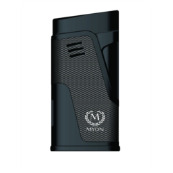 Briquet perce cigare Myon double jet flamme carbone Chamonix 10/100