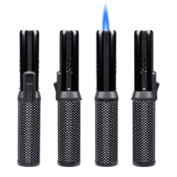 Briquet Myon jet flamme carbone Avoriaz noir 5/50