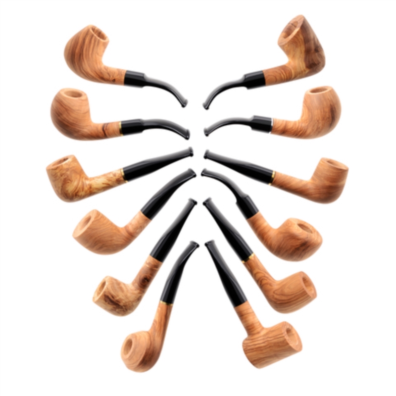 Pipe Myon 9mm bois d'olivier naturel 12/240