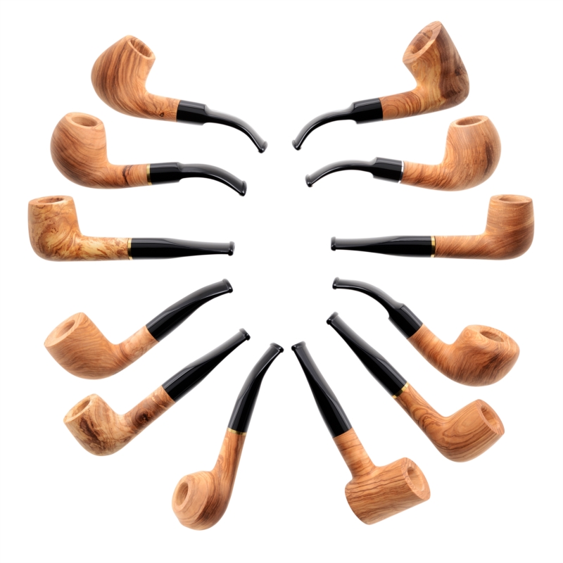 Pipe Myon 9mm bois d'olivier naturel 12/240