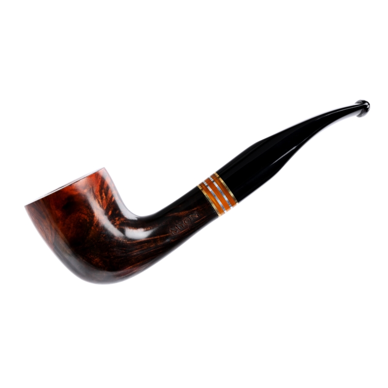 Pipe Myon 9 mm bicolore double anneau jaune 12/120
