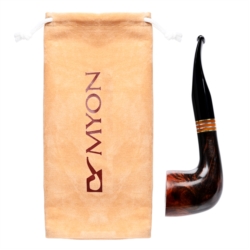 Pipe Myon 9 mm bicolore double anneau jaune 12/120