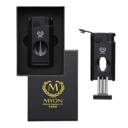 Briquet cigare Myon jet flamme Sophie noir 5/100