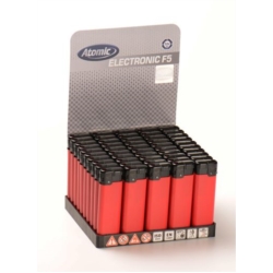 BRIQUET ATOMIC PIEZO ROUGE BRILLANT 50/1000