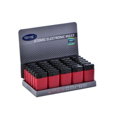 BRIQUET ATOMIC MAXX RECHARGEABLE ROUGE/TOP NOIR 30/600