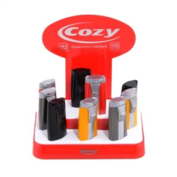 BRIQUET COZY POUR CIGARES JET FLAMME SERRANO 4 COLORIS ASSORTIS 9/180