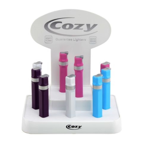 BRIQUET COZY PIEZO EVA 4 COLORIS ASSORTIS 9/108