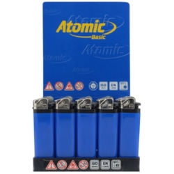 BRIQUET ATOMIC PIERRE JETABLE OPAQUE BLEU 50/1000