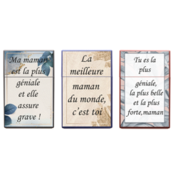 Boite paquet 20 cigarettes plastique décors Maman