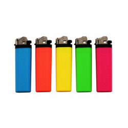 BRIQUET ATOMIC PIERRE JETABLE 5 COLORIS NEONS ASSORTIS 50/1000