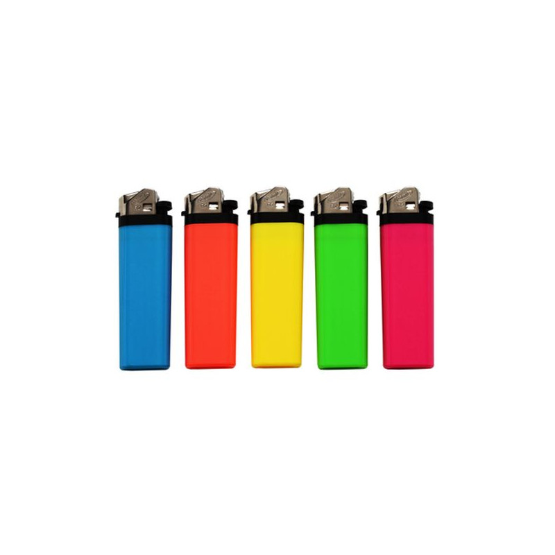 BRIQUET ATOMIC PIERRE JETABLE 5 COLORIS NEONS ASSORTIS 50/1000