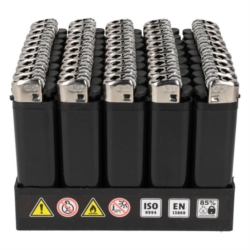 Briquet jetable pierre ouvre bouteille noir 50/1000*