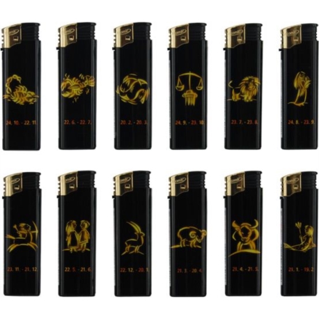 BRIQUET ATOMIC MAXI ELECTRONIQUE F2 HOROSCOPE NOIR/DORE 96/960