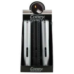 BRIQUET CONEY ALLUME TOUT A GAZ FORME REGLE COLORIS ASSORTIS 12/240