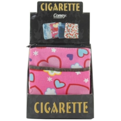 POCHETTE CIGARETTES TISSU AVEC ZIP DECORS LOVE 12/240*