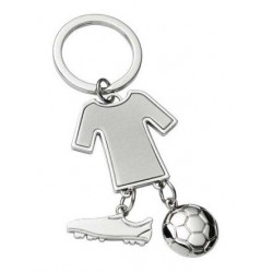 PORTE CLES CHROME MAILLOT FOOT 4X15MM