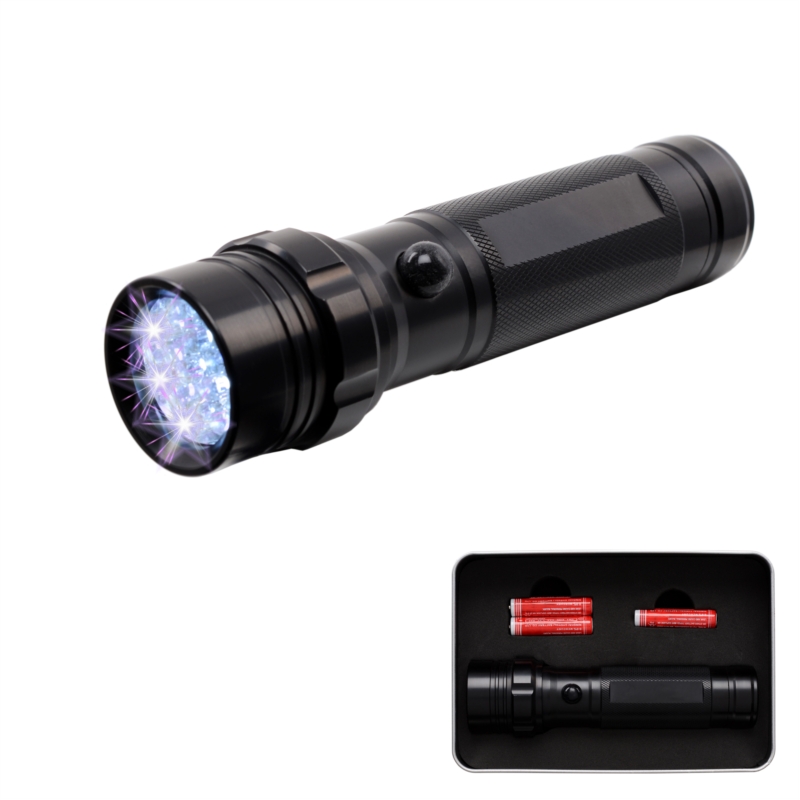 Lampe Torche 14 LED Aluminiun noire 14.5 cm 20/40