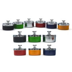 Cendrier Atomic poussoir ourson Ø 9.5 cm assortis 6/72