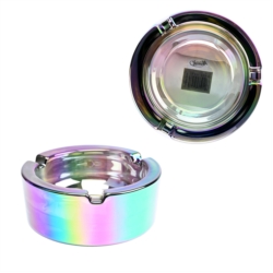 Cendrier Atomic en verre Arc en ciel  Ø85mm 6/72