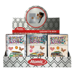 Boite étui paquet 20 cig 85mm plastique décors Vans 12/240