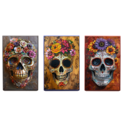 Boite étui paquet 20 cig 85mm plastique décors Catrina 12/240