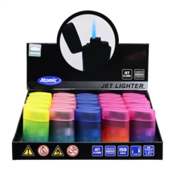 Briquet Atomic jet flamme tons dégradés assortis 25/500 