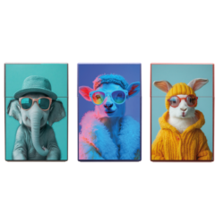 Boite étui paquet 20 cig 85mm plastique décors Animaux fashion 12/240
