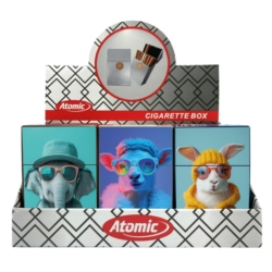 Boite étui paquet 20 cig 85mm plastique décors Animaux fashion 12/240