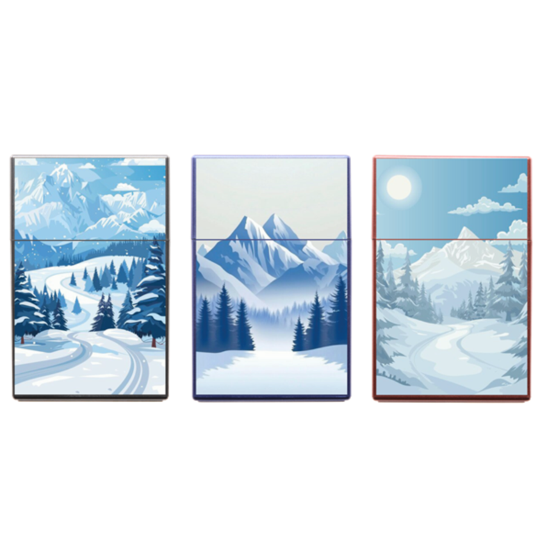 Boite paquet de 20 cigarettes décors Montagne Dessin 12/240