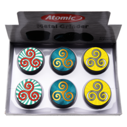 Briquet Atomic jet flamme Scuba métallisé décors Bretagne