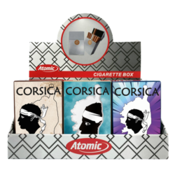 Porte paquet de 20 cigarettes plastique décors Corsica