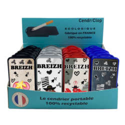 24 CendriClop le cendrier portable 100% recyclable décors Bretagne