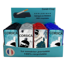 24 CendriClop le cendrier portable 100% recyclable décors Corsica