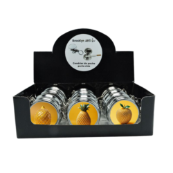 Cendrier de poche porte clés métal décor Fruits strass 12/240