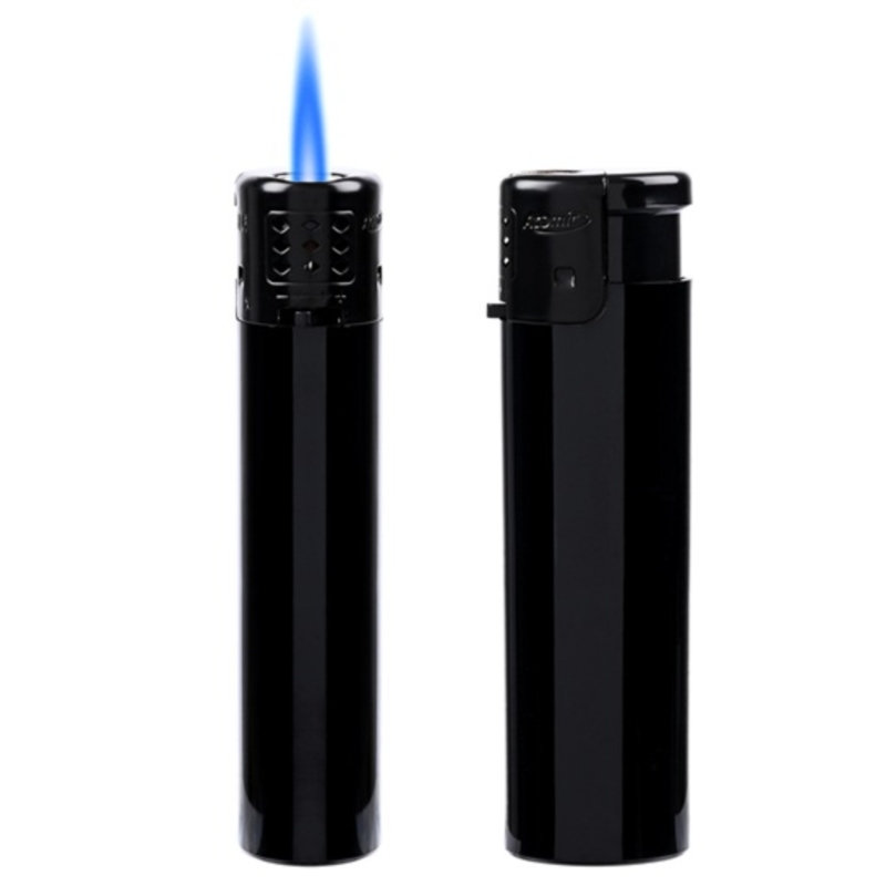 Briquet Atomic jet flamme Oval coloris Noir 25/500