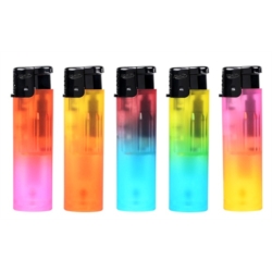Briquet Atomic jet flamme rubber 2 Tons assortis 25/500