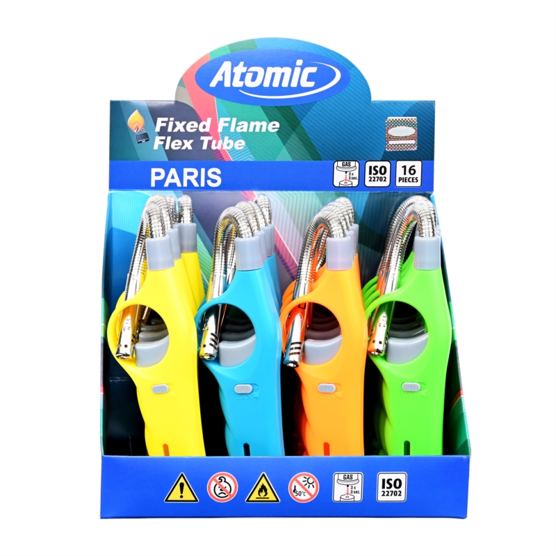 Briquet atomic allume tout néon Paris flex 28 cm 16/192