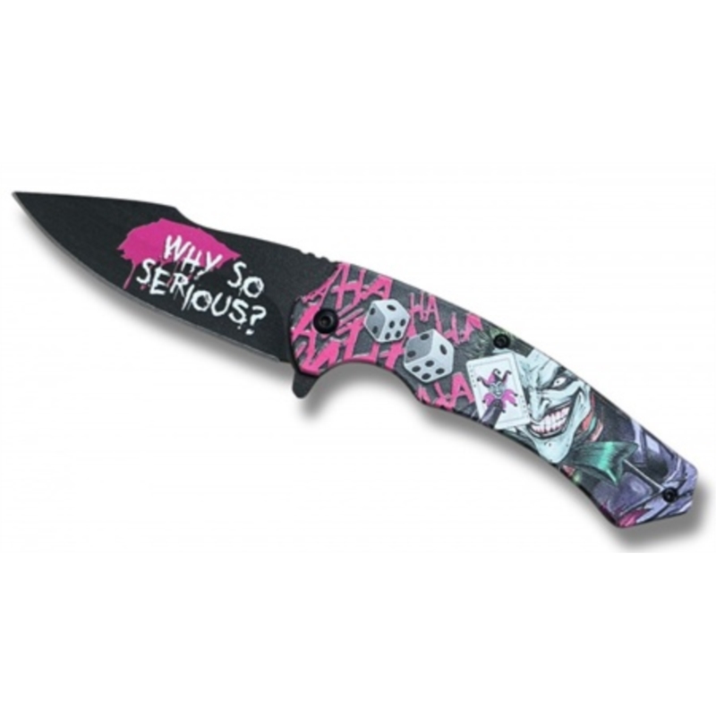 Couteau Joker rose ouverture assistée