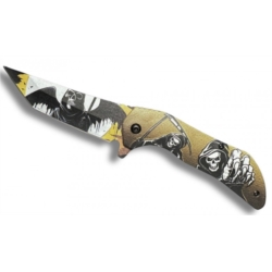 Couteau Reaper jaune ouverture assistée