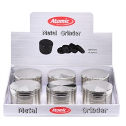 Broyeur à tabac métal chromé 50 mm 4 parts 6/120