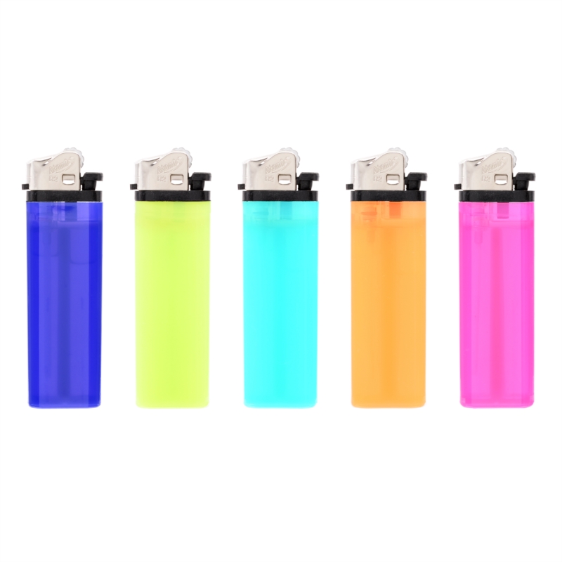 Briquet Atomic pierre jetable semi transparent assortis 50/1000