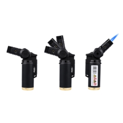 Briquet Atomic jet flamme mini torche Knick noir 20/480